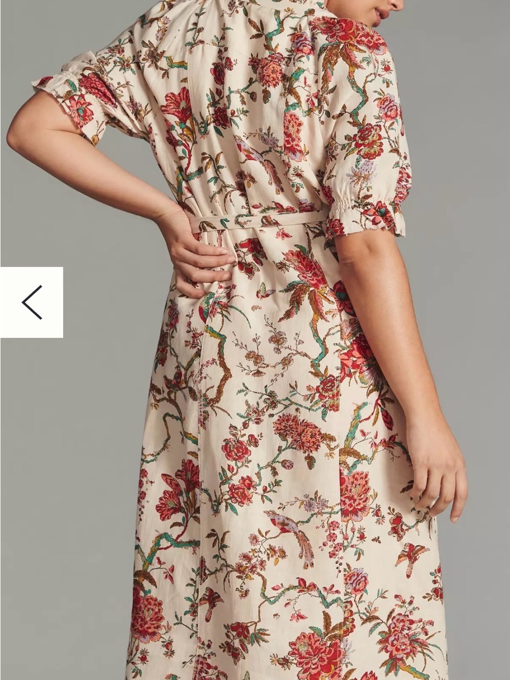 PILCRO Anthropologie Ruffle Collar Button-Down Midi Dress - Picture 2 of 11